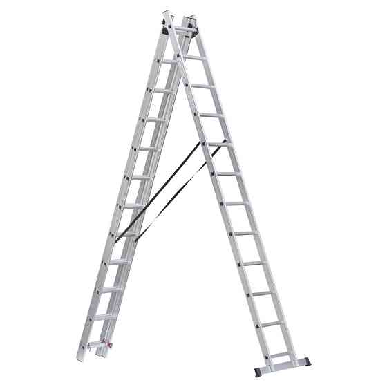 Драбина розкладна універсальна 3×12 щаблів 7.89м SIGMA (5032374) Київ