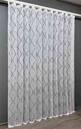 Тюль жакардова колір білий 1226т Київ