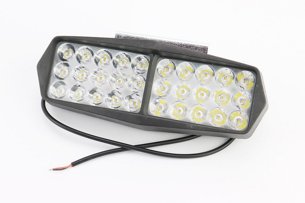 Фара додаткова світлодіодна вологозахисна - 30 LED з кріпленням, прямокутна 190*70мм із стробоскопом Бершадь - изображение 1