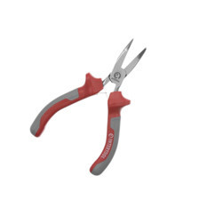Длинногубцы изогнутые 115 мм красно-серые ручки Мукачево - изображение 2