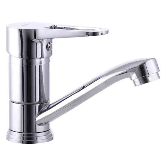 Змішувач для умивальника Zerix SOP4-B 045 поворотний гусак 14 см (ZX3070) Чернівці