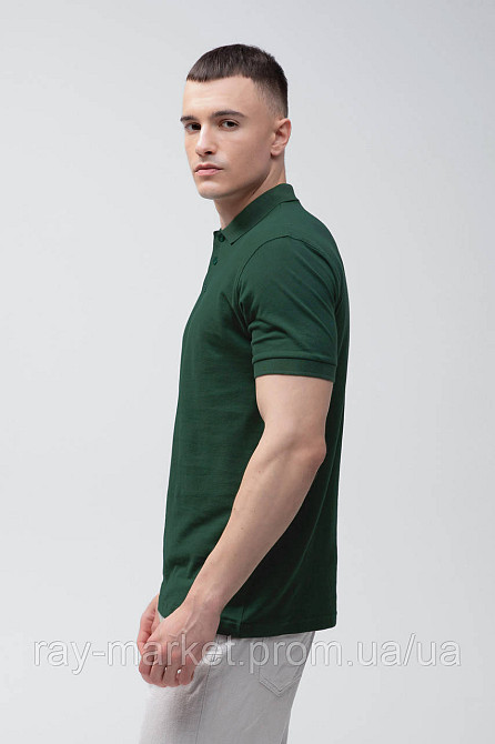 Поло класичне Stedman Lux Polo чоловіче темно-зелене (ST9060-BOG) XXL Київ - фото 9