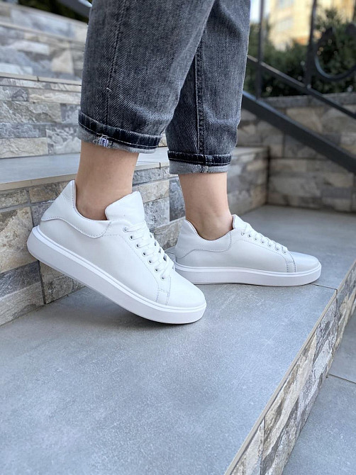 SLATURI Кеди жіночі SLATURI 152 білі (весна-осінь, шкіра натуральна) (4307) Коломыя - изображение 2