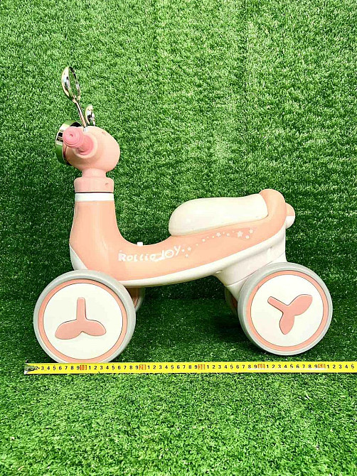 Біговел - толокар JOY музика укр озвучка підсвічування Бежевий (J-50172) Чернигов - изображение 8