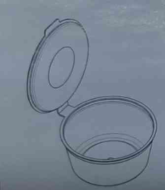 Соусница 30 мл с откидной крышкой, РР (50 шт) герметичная Павлоград