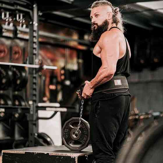 Пояс для обтяжень із цепом RDX PRO DIPPING BELT 2 LAYER неопреновий Red Кам'янське