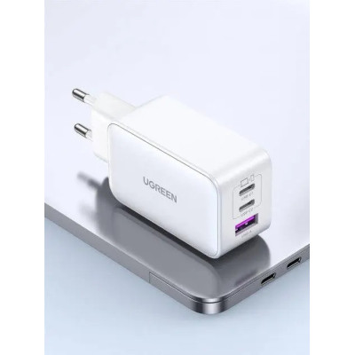 Зарядное устройство Ugreen 1xUSB + 2xUSB-C 65W GaN CD244 white (15334) Винница - изображение 4