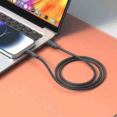 Дата кабель USB 2.0 AM to USB-C NB265-AC black XO (NB265-AC.black) Вінниця