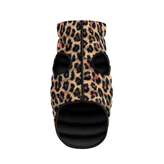 Курточка для собак WAUDOG Clothes малюнок "Леопард", M45, В 61-65 см, С 38-42 см Коломыя