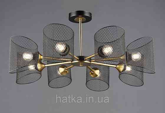 Підвісна люстра на 8 плафонів B N6685/8 Чорний+Мідь Київ