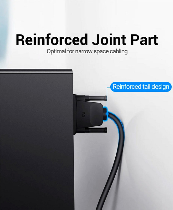 Кабель DVI-D 24M - 24M, 1.5 м, 2K 60Hz Dual Linik Vention Винница - изображение 8