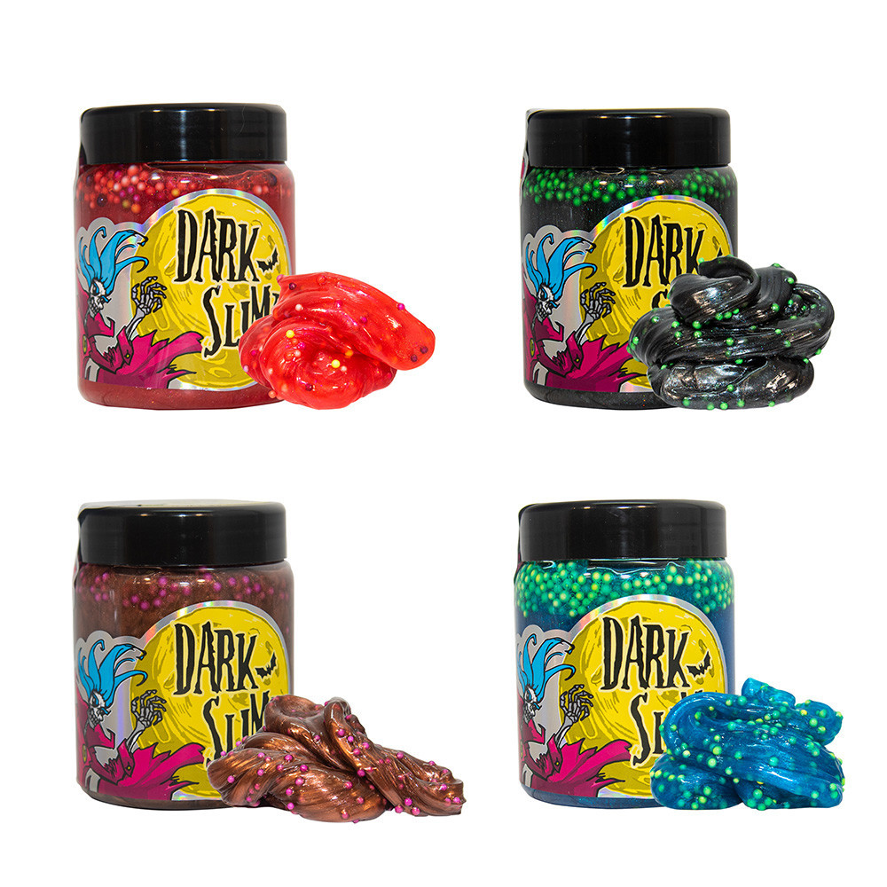 Слайм 71831 (укр) "Dark slime - з кульками" - 0,250 кг, в асортименті, в блоці 12 шт, в кор-ці 24 шт, шт Київ - фото 1