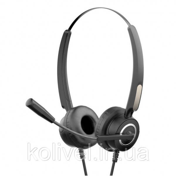 Навушники з мікрофоном HP DHE-8000 (Call Center), USB, Black (DHE-8000) Київ - фото 1