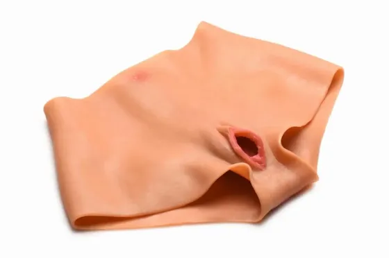 Накладна вагіна Master Series Silicone Vagina + Butt Panties - Large Львів