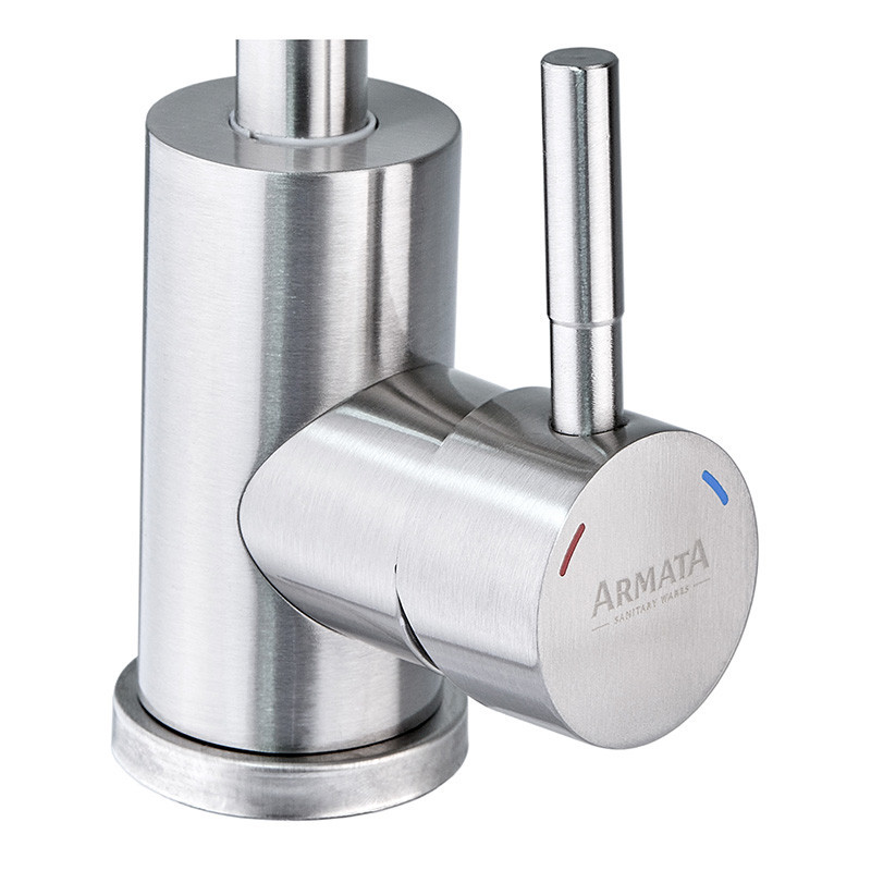 Кухонний змішувач Armata SUS-011 з рефлекторним виливом з нержавіючої сталі (CH6185) Харків - фото 2