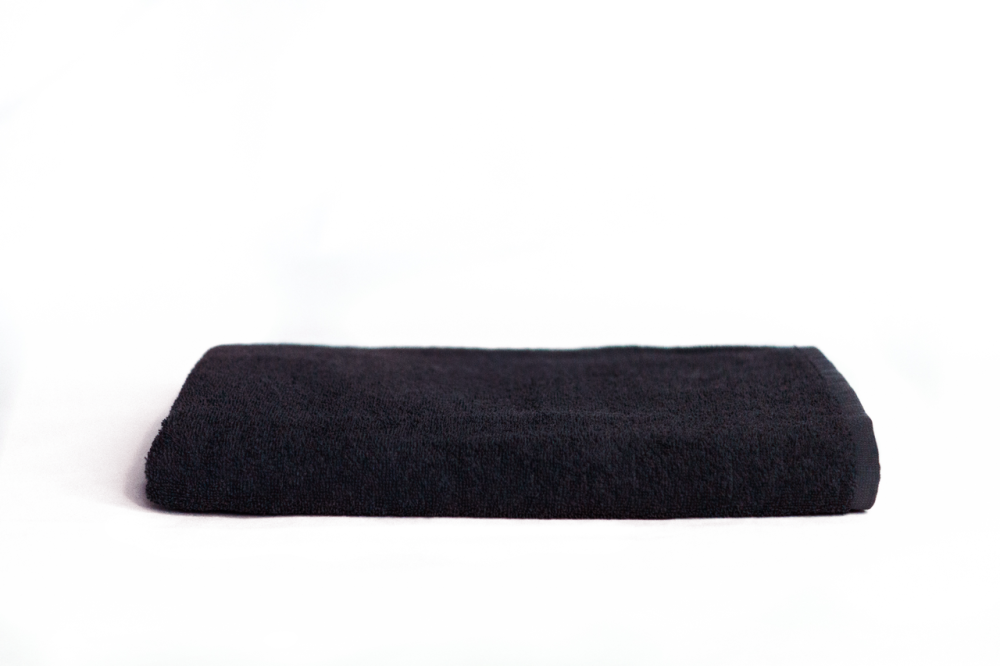 Рушник банний махровий Ideal Textile 70х140 см однотонний в кольорах 400 г/м2 (56860345) Чорний, чор Чернівці - фото 1