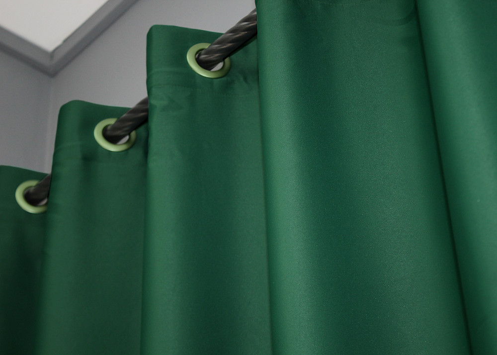 Комплект штор на люверсах VR-Textil Midnight № 1398ш 150х270 см 2 шт Зеленый ( 37-0138) Киев - изображение 6