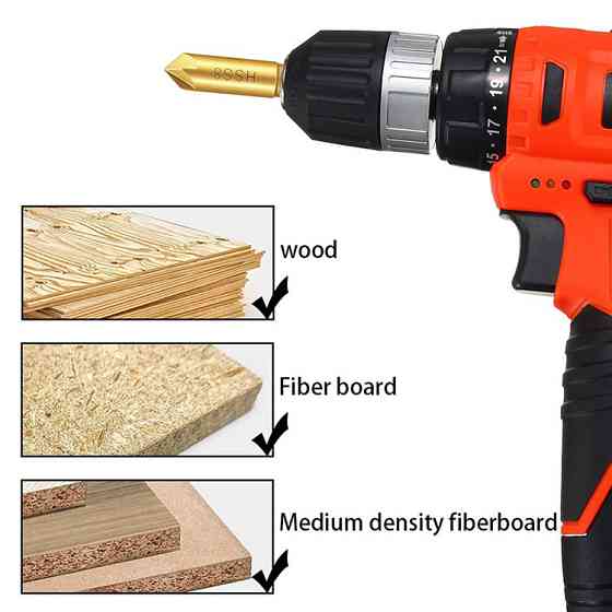 Набор зенковок 6 шт для дерева, пластика и металла Киев
