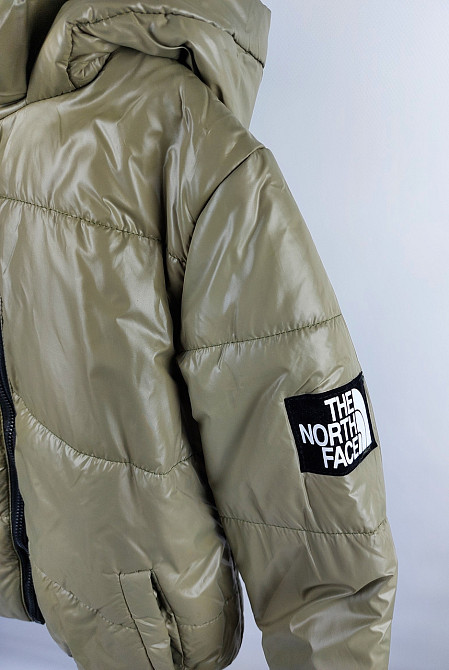 Демисезонная куртка под резинку The North Face в цвете хаки на 6,7,8 лет Николаев - изображение 5