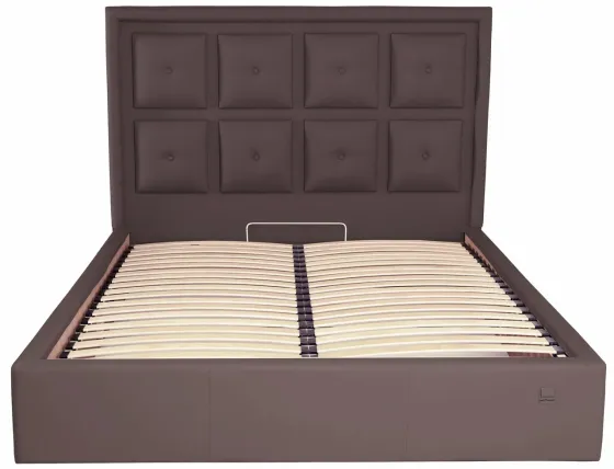 Кровать Двуспальная Windsor Comfort 160 х 190 см Fly 2231 С подъемным механизмом и нишей для белья Темно-коричневый Киев