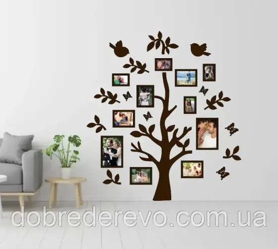 Семейное дерево Tit tree фото рамок, Родовое дерево Синички Вижница