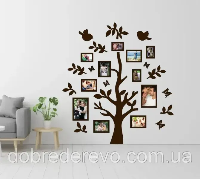 Семейное дерево Tit tree фото рамок, Родовое дерево Синички Вижница - изображение 1