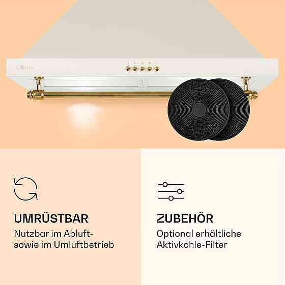 Вытяжка Montblanc 60 610 м³/ч 165 Вт 2x1,5 Вт LED рейлинг кремовый (Германия, читать описание) Ровно