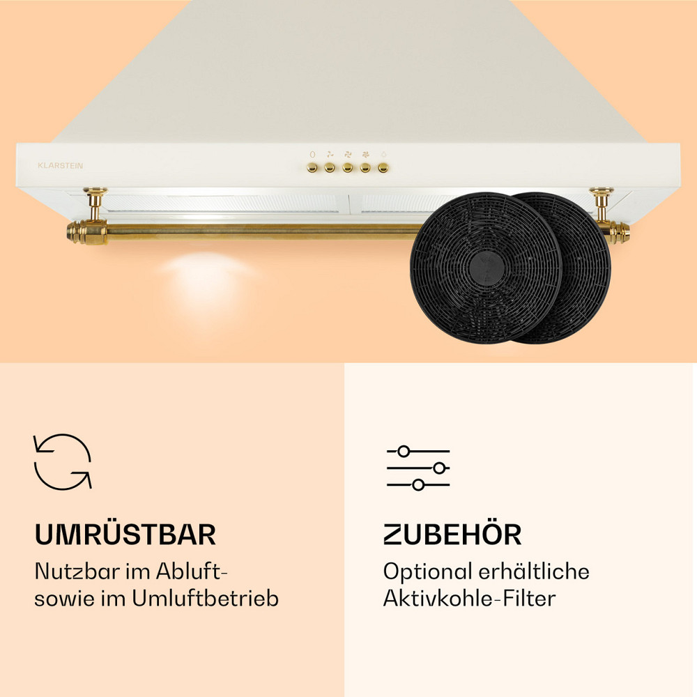 Вытяжка Montblanc 60 610 м³/ч 165 Вт 2x1,5 Вт LED рейлинг кремовый (Германия, читать описание) Ровно - изображение 5