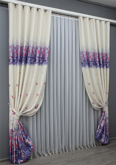 Комплект готовых штор VR-Textil Фотошторы № 1412ш Разноцветный 150х270 см 2 шт (33-0275) Киев - изображение 3