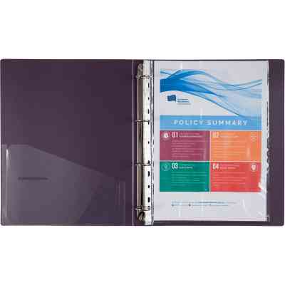 Папка на кільцях Axent А4 з 4-ма кільцями 700 мкм 35 мм Сливова (1208-11-A) Вінниця
