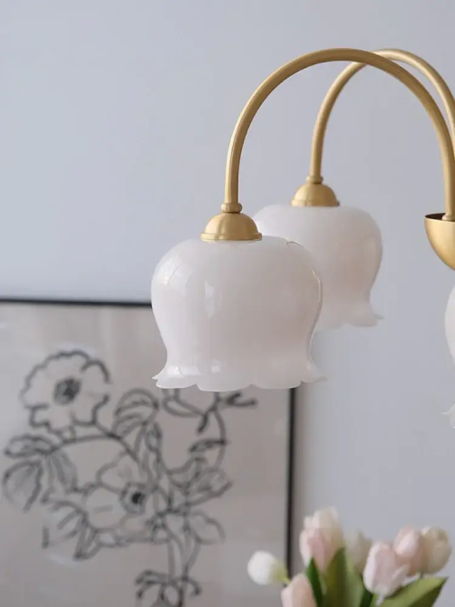 Светодиодная люстра Ландыш 5004 (Золотая) на 6 плафонов Киев - изображение 7