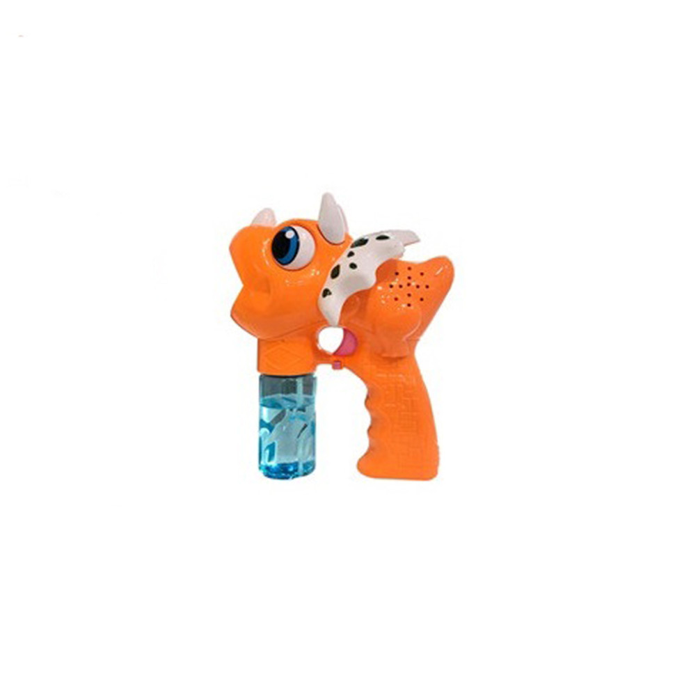 Генератор мильних бульбашок "Динозавр" 6267 зі світлом та звуком Помаранчевий Вінниця - фото 1