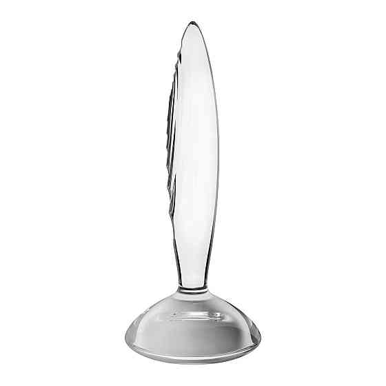 Скляна анальна пробка Satisfyer Sparkling Crystal, дуже міцна, термостійка Sex Aura Київ