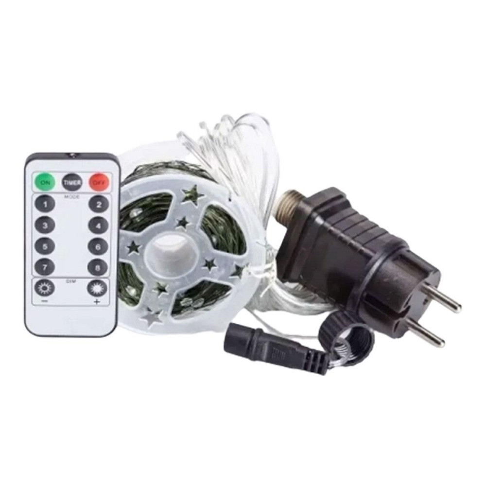 Гирлянда роса на пульте 50 метров на 500 led светодиодов капля зеленый провод синяя 500L50MGBL Киев - изображение 11