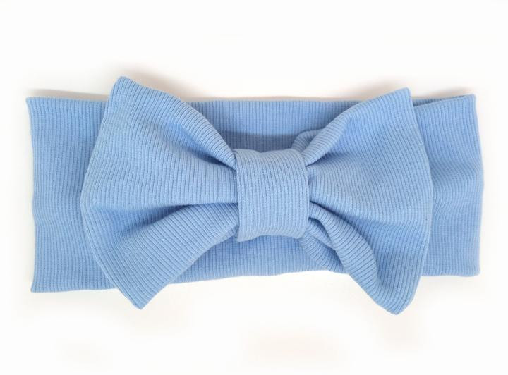Повязка на голову бант для девочки голубая Киев - изображение 1