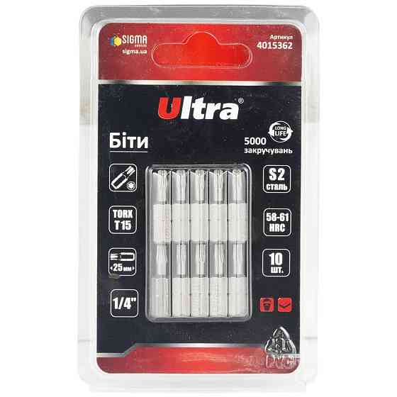 Биты TORX 15×25мм ¼