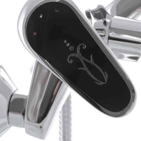 Ванной смеситель Haiba Magic 006 с черной ручкой HB0674 Харьков