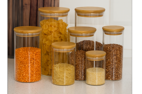 Набор банок для сыпучих и продуктов 6+1 400-1000 мл. Киев