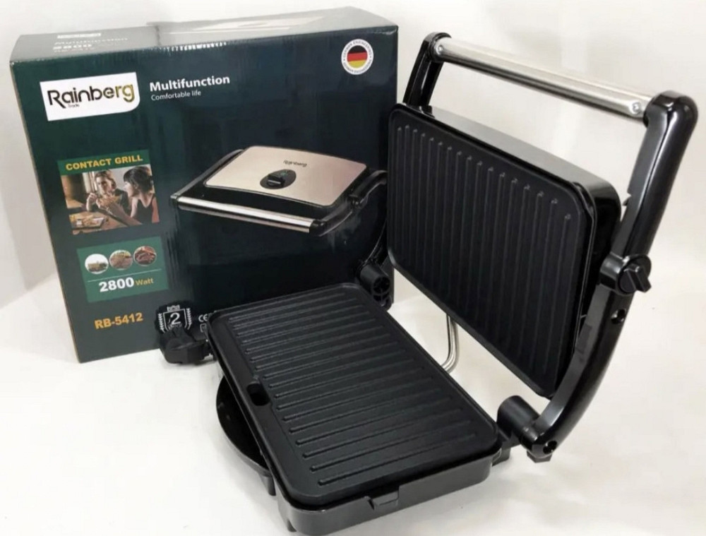 Электро- Гриль Новый: Rainberg RB-5412 2800вт. Киев - изображение 1