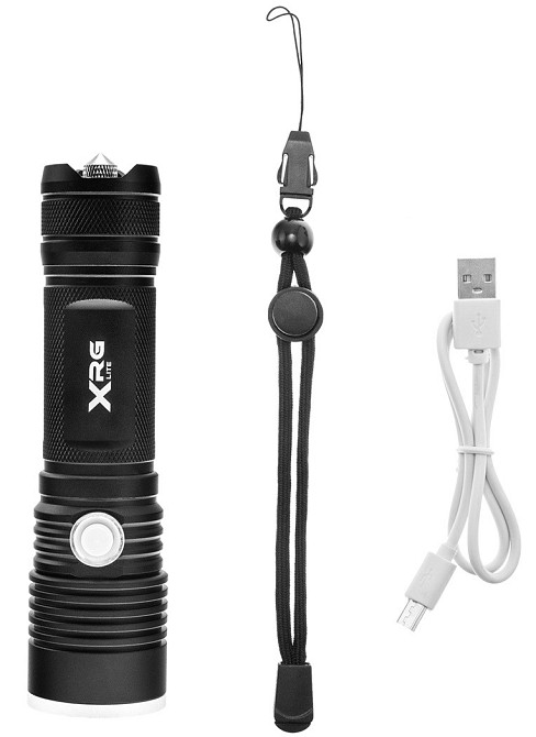Акумуляторний Ліхтар 5 режимів, 800 люменів з ремінцем і зарядкою XRG (RX80) Акумулятор 18650 mA·год Нововолинськ - фото 5