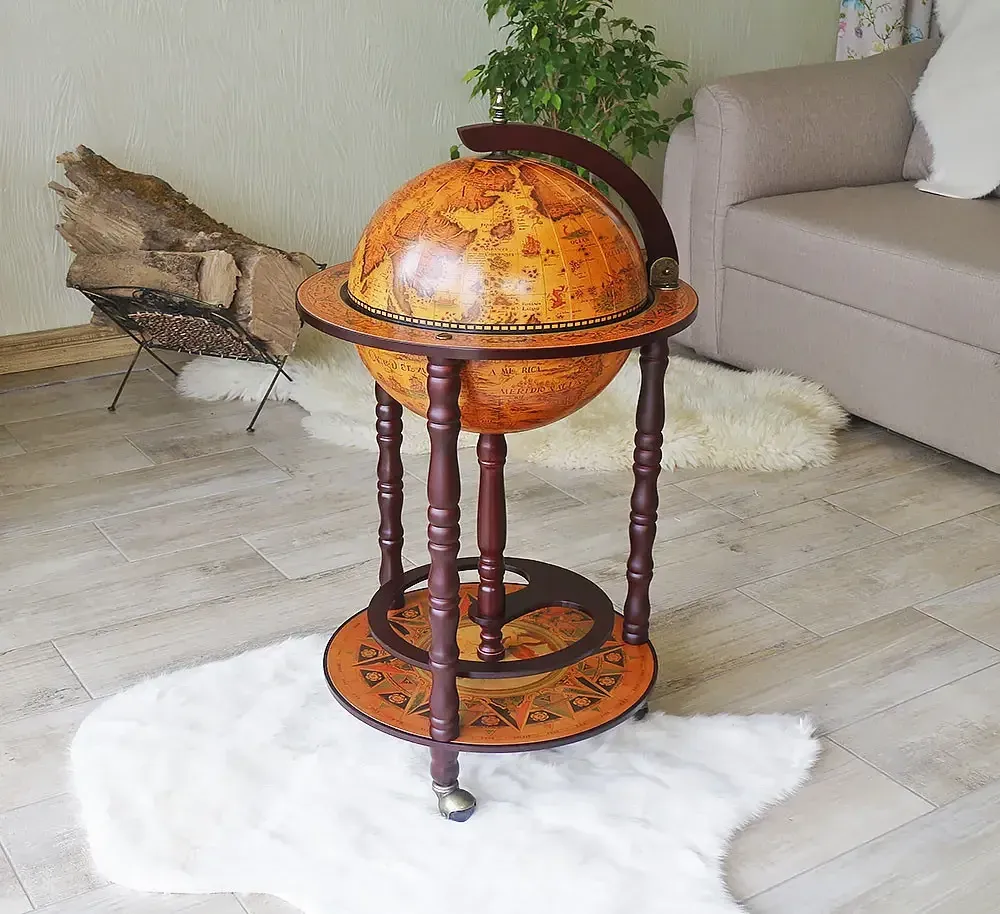 Глобус бар на пол Древняя карта коричневый сфера 33 см Гранд Презент mastersem Киев - изображение 4