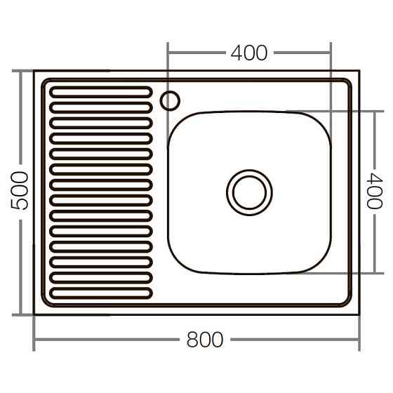 Кухонна мийка накладна Zerix Z8050R-06-160E    ( ZX1613 ) 24830 Харків