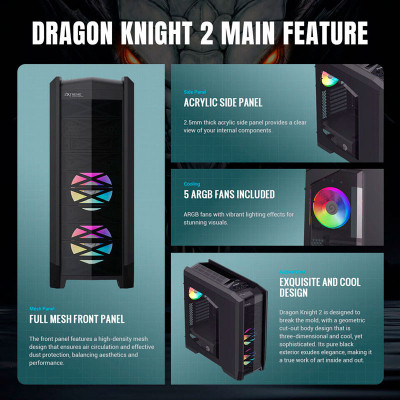 Корпус Gamemax Dragon Knight 2 Вінниця - фото 11