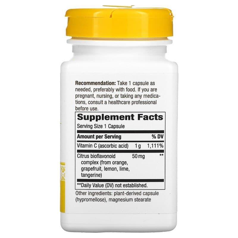 Вітамін C (аскорбінова кислота)  Nature's Way Vitamin C 1000 мг 100 вег капс Київ - фото 2