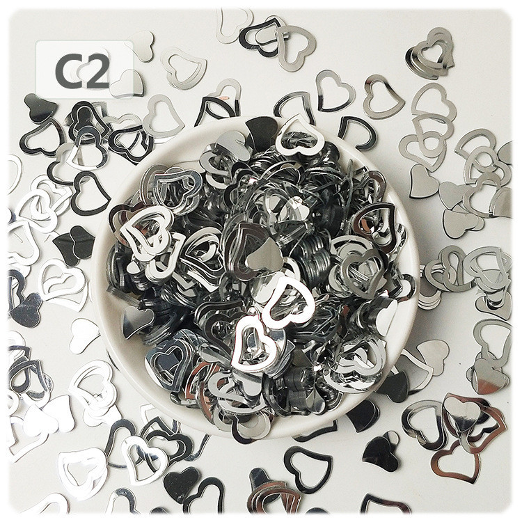 Метафан конфетти Сердечка 15 г серебристый Киев - изображение 1