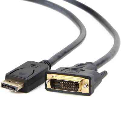 Кабель мультимедійний DisplayPort M to DVI M 1.0m 24+1pin Cablexpert (CC-DPM-DVIM-1M) Вінниця