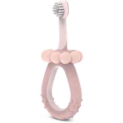 Детская зубная щетка Suavinex STAGE 1 з масажером від 0 до 2 років, рожева (403013) Винница