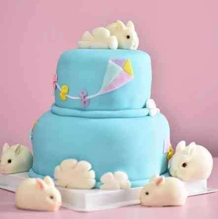 Молд силиконовый Заяц 201 на 168 мм белый Киев