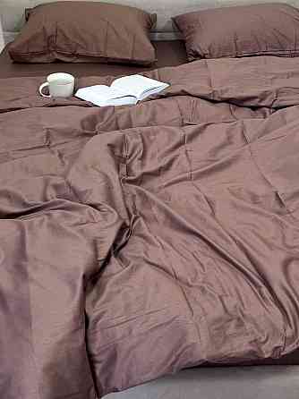 Ecotton Простирадло на резинці Ecotton 120х200 см із сатину (арт. 16-1412 Stucco) коричневий Коломия