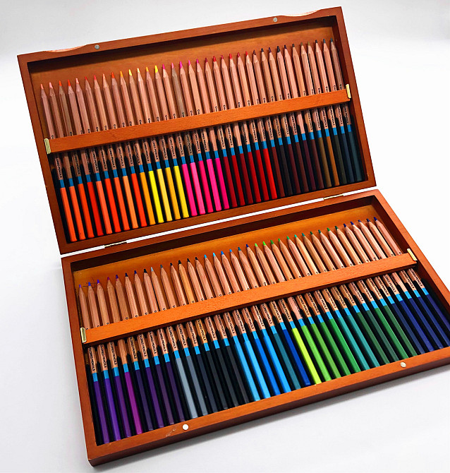 Подарочный набор масляных карандашей 72шт в кейсе Киев - изображение 4